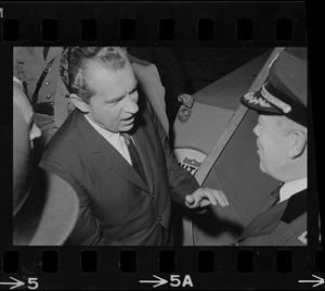 Richard Nixon departing from Logan Airport