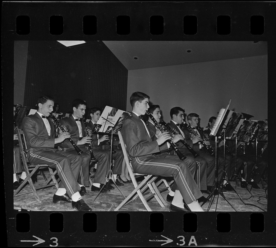 Boston Public Schools Concert Band performing at War Memorial Auditorium