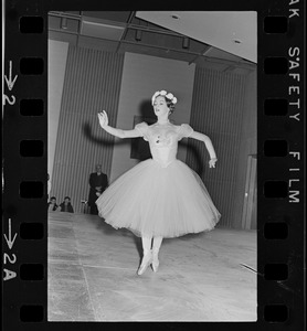 Laurie Young during ballet performance at War Memorial Auditorium