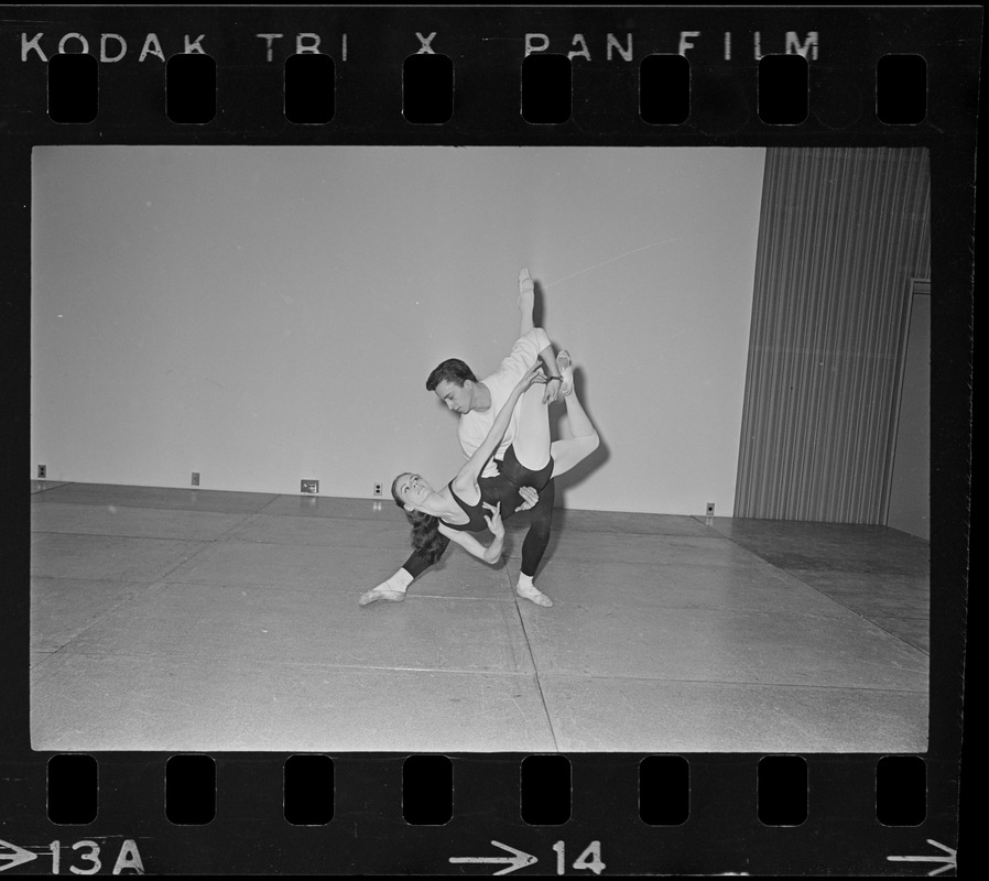 Mark Hudson and Phyllis Heath during ballet performance at War Memorial