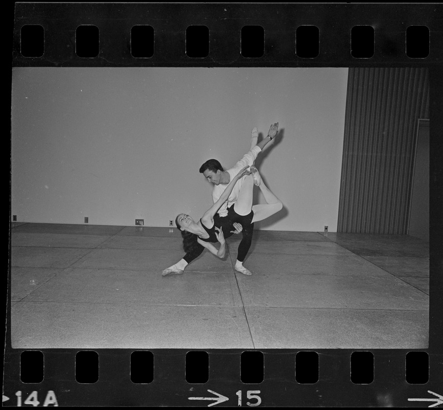 Mark Hudson and Phyllis Heath during ballet performance at War Memorial