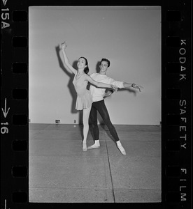 Gloria Sotir and Mark Hudson during ballet performance at War Memorial