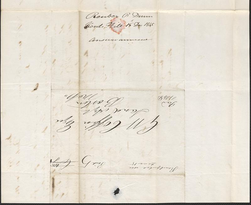 Reuben Dunn to George Coffin, 15 December 1845 - Digital Commonwealth