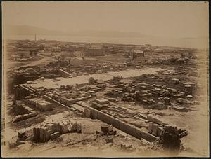 Bay of Eleusis. Salamis across the bay