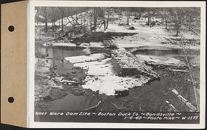 West Ware dam site, Boston Duck Co., Bondsville, Palmer, Mass., Jan. 4, 1940