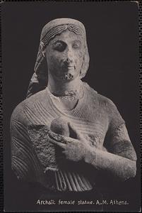 Archaïc female statue. A.M. Athens