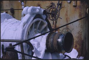 Snow on boat