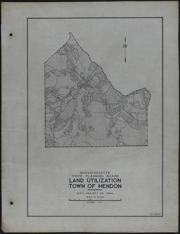 Land Utilization Town of Mendon Digital Commonwealth