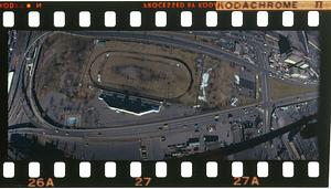 Logan Airport highway access aerial shot, Boston