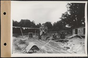 Contract No. 14, East Portion, Wachusett-Coldbrook Tunnel, West Boylston, Holden, Rutland, concrete plant, Shaft 1, West Boylston, Mass., Jul. 29, 1929