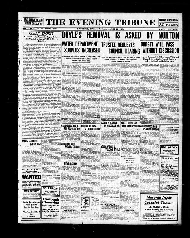 The Evening Tribune Digital Commonwealth