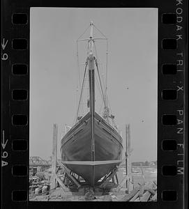 Dr. Hickey's schooner Tamarack at Power’s Yacht Yard
