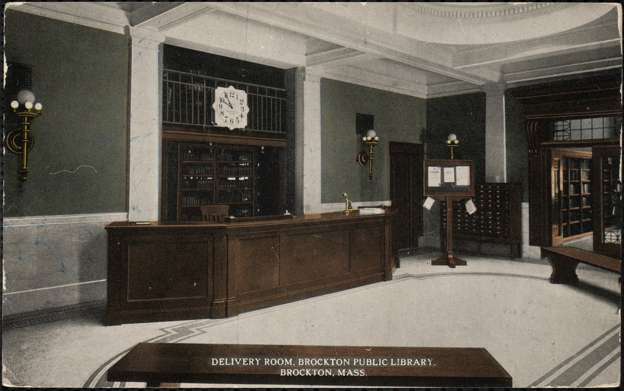 Delivery room, Brockton Public Library, Brockton, Mass.