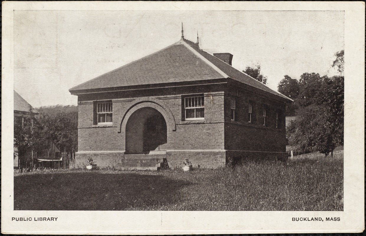 Public library, Buckland, Mass.