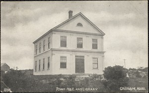 Town hall and library, Chilmark, Mass.