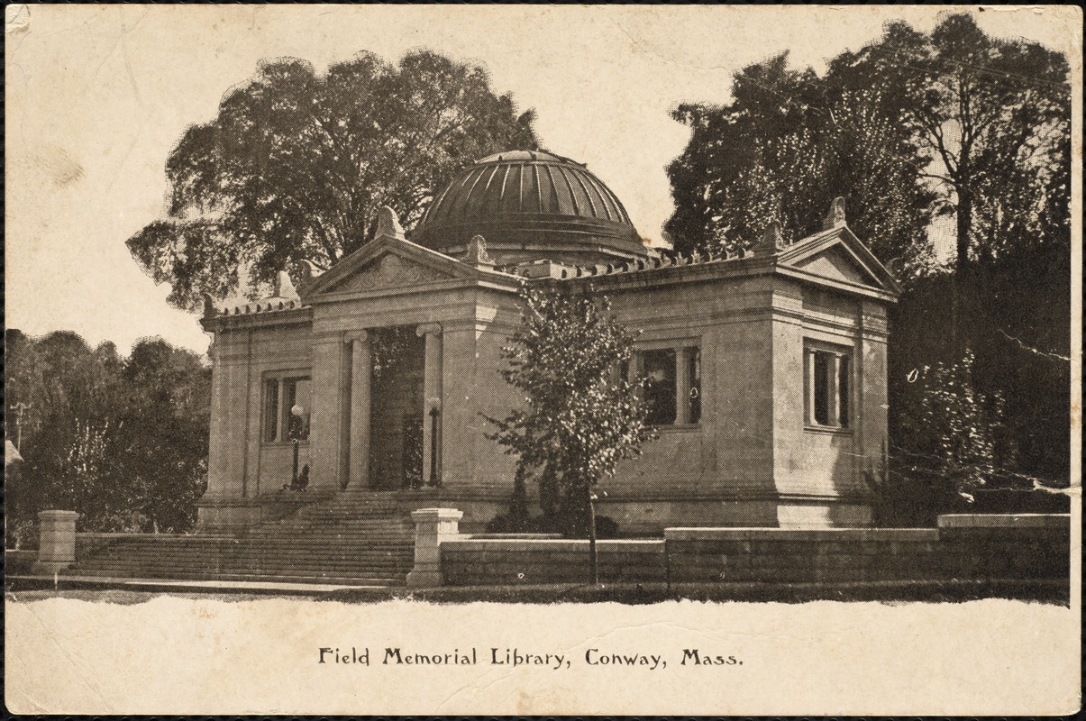 Field Memorial Library, Conway, Mass.