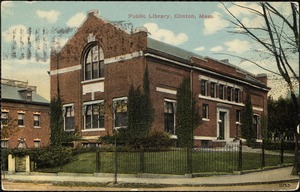 Public library, Clinton, Mass.