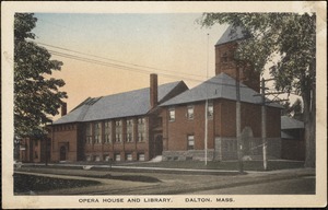 Opera house and library. Dalton, Mass.