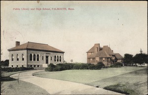 Public library and high school, Falmouth, Mass.