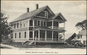 Halliday Memorial Library. Feeding Hills, Mass.