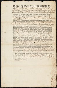 Henry Dorcy indentured to apprentice with John Kendrick of Edgartown, 21 October 1772