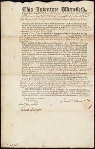 Peter Walker indentured to apprentice with Samuel Buck of Murrayfield, 24 October 1772