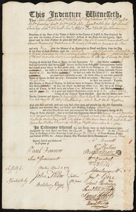 Thomas Codd indentured to apprentice with Samuel Benjamin of Watertown, 7 April 1773