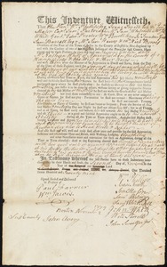Thomas Goslin indentured to apprentice with Nathan White of Murrayfield, 2 November 1779