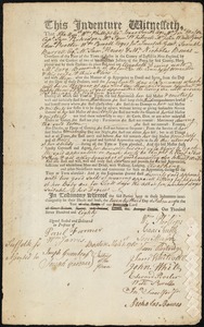 Elizabeth Dering indentured to apprentice with Ezra Bowman of Oxford, 23 February 1780