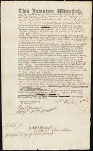 John Burrell indentured to apprentice with Richard Whellen [Wheelan] of Boston, 6 April 1781