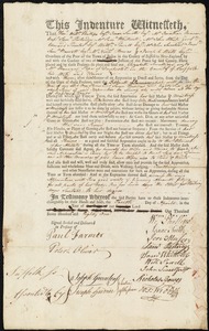 Elizabeth Smellidge indentured to apprentice with Ebenezer Pope of Dorchester, 10 April 1781