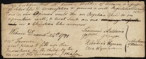 Mary Greenough indentured to apprentice with Edward Walker of Woburn, 9 May 1782