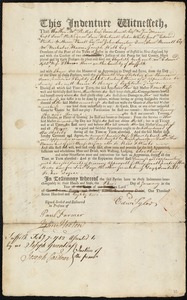 Elizabeth Cook indentured to apprentice with Edward Tyler of Boston, 3 January 1782