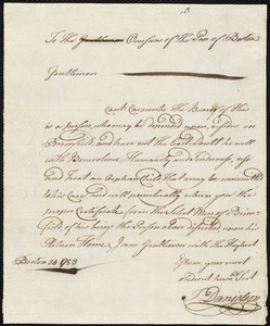 Thomas Corban indentured to apprentice with John Carpenter of Brimfield, 24 June 1783