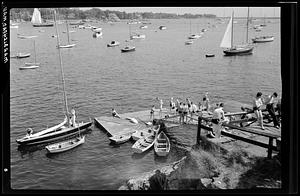 Marblehead (marine), "at the floats"