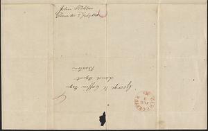 John Webber to George Coffin, 2 July 1841