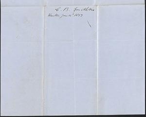 C. B. Smith to Samuel Warner, 14 June 1853