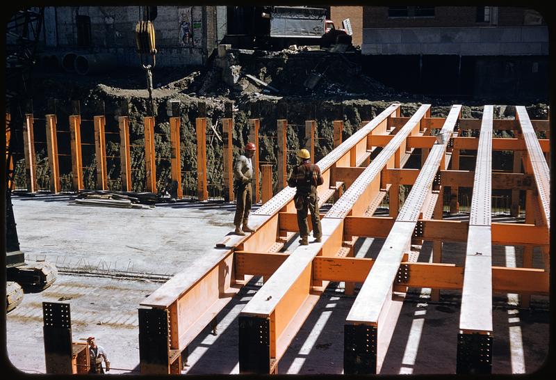 Men working on bridge