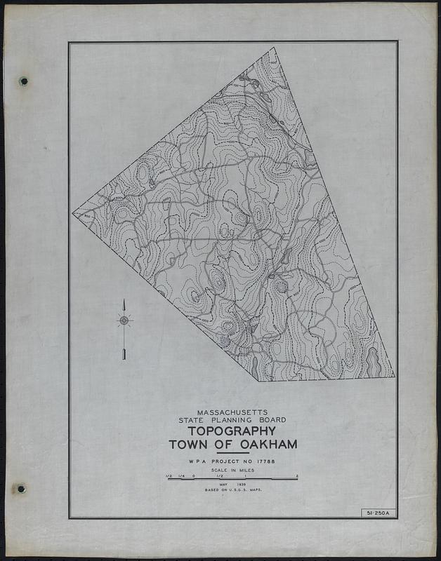 Topography Town of Oakham - Digital Commonwealth