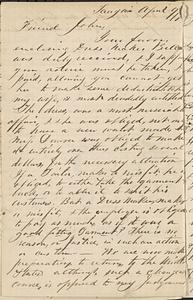 Letter from Thomas F. Cordis to John D. Long, April 9