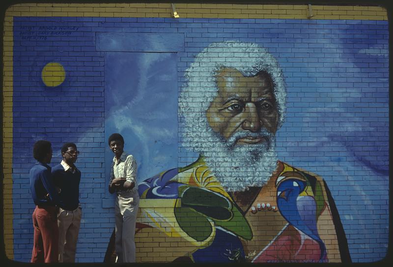 Boston, Roxbury, wall mural, Frederick Douglass