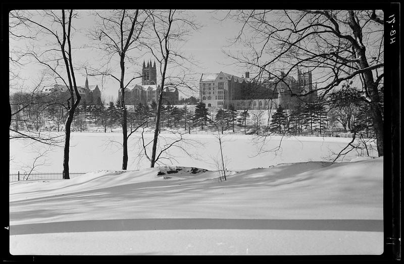 Boston College In Midwinter Boston Digital Commonwealth