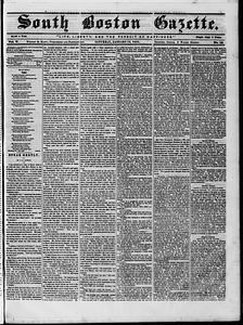 South Boston Gazette, January 11, 1851