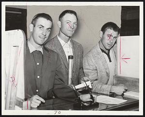 Checking in at Kenmore this morning were Kansas City Athletics (left to right) Ray Herbert, Bob Martyn and Woody Held. The A’s open weekend series against the Red Sox at Fenway Park starting tonight.