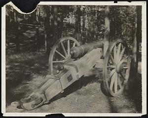 In the pre-revolutionary days, this cannon probably compared favorably with the big Howitzers of today, in the matter of ability to awe. This particular cannon was captured from American soldiers by the Indians in the skirmish at Big Hole Battleground, Beaverhead