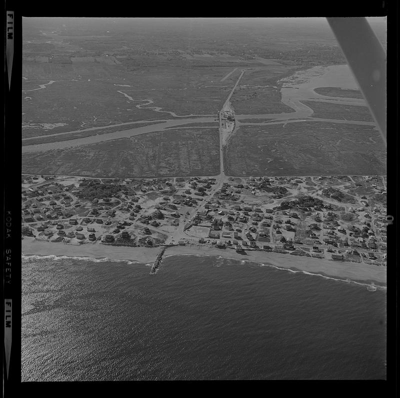 Aerial of Plum Island center erosion Digital Commonwealth
