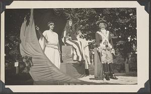 Fourth of July parade, 1920, showing the Deborah Sampson Lodge float