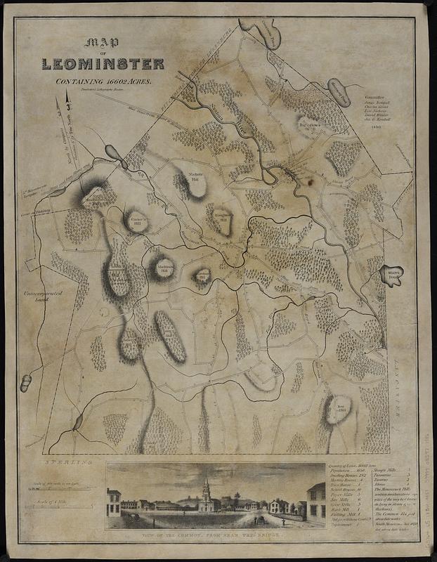 Map of Leominster containing 16602 acres