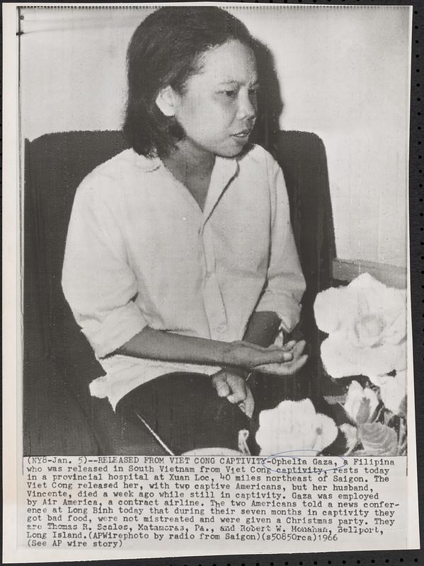 Released from Viet Cong captivity
