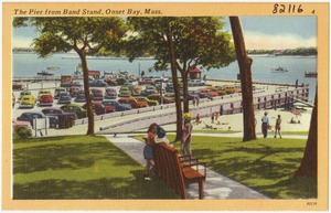 The pier from band stand, Onset Bay, Mass.
